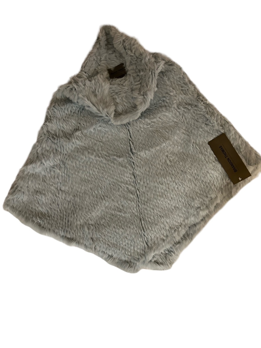 BRAND NEW! Brandon Thomas Plush Faux Fur Stole in Baby Blue